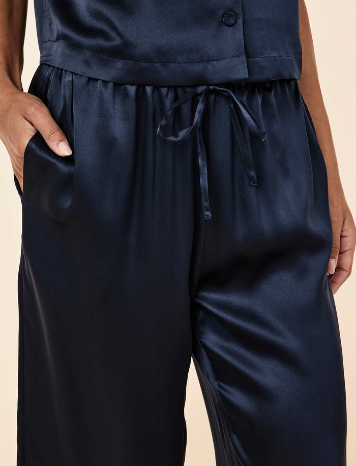 Audrey Mulberry Silk Crop PJ Set
