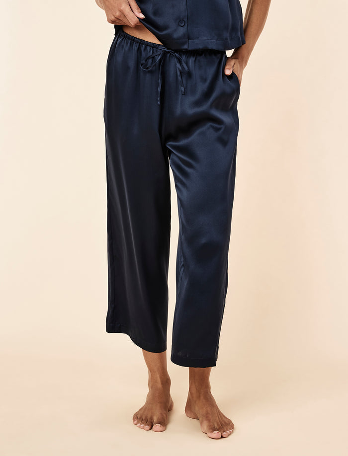 Audrey Mulberry Silk Crop PJ Set