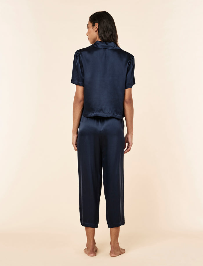 Audrey Mulberry Silk Crop PJ Set
