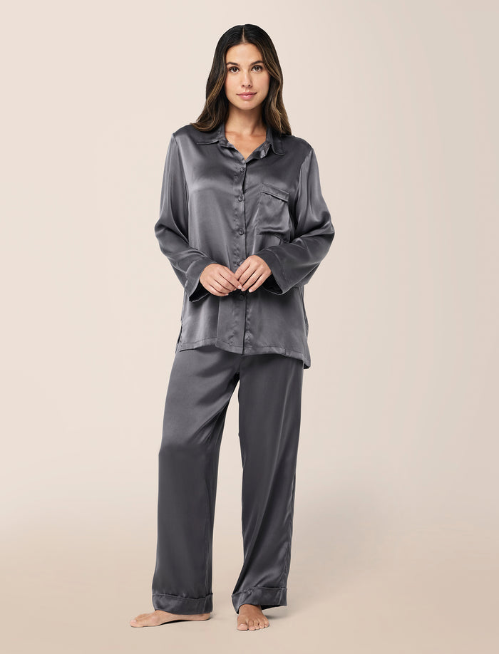 Audrey Washable Silk Full Length PJ Set