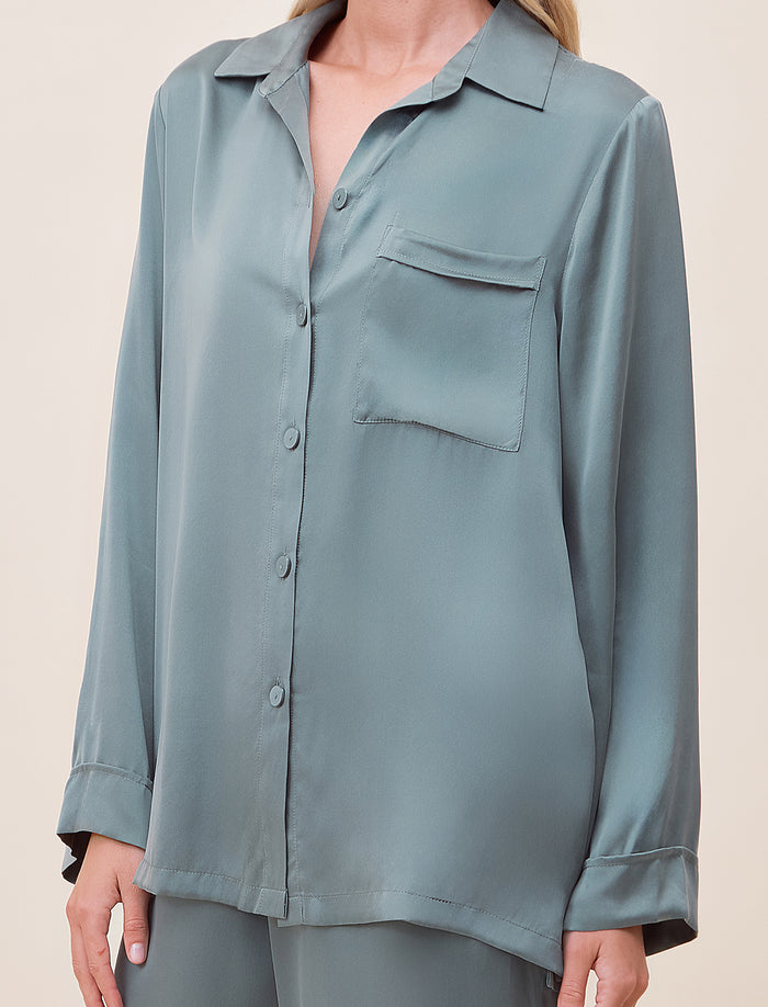 Audrey Washable Silk Full Length PJ Set
