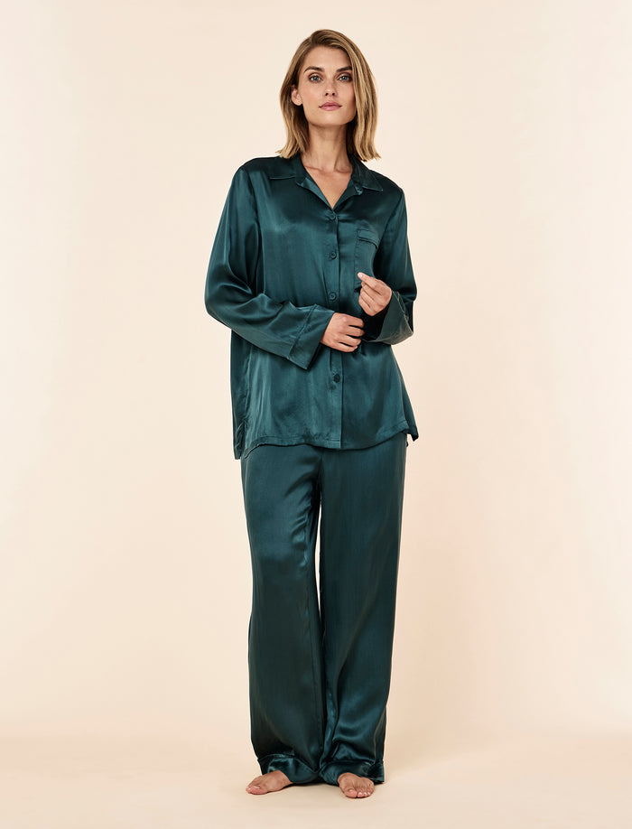 Audrey Washable Silk Full Length PJ Set