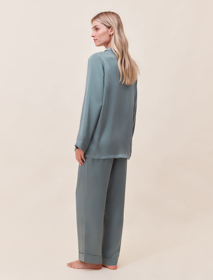 Audrey Washable Silk Full Length PJ Set