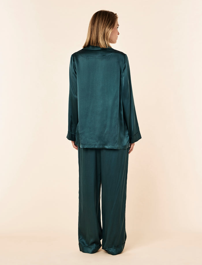 Audrey Washable Silk Full Length PJ Set