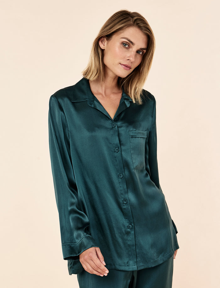 Audrey Washable Silk Full Length PJ Set