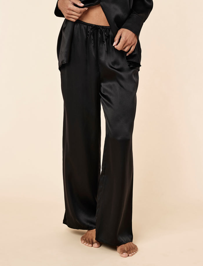 Audrey Washable Silk Wide Leg Pant