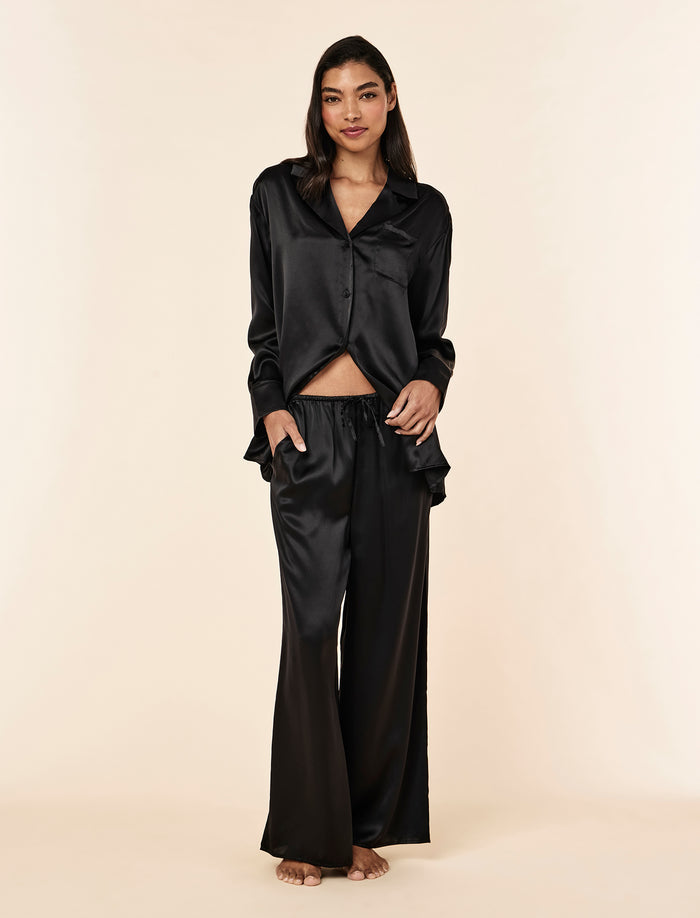 Audrey Washable Silk Wide Leg Pant
