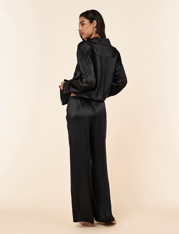 Audrey Washable Silk Wide Leg Pant