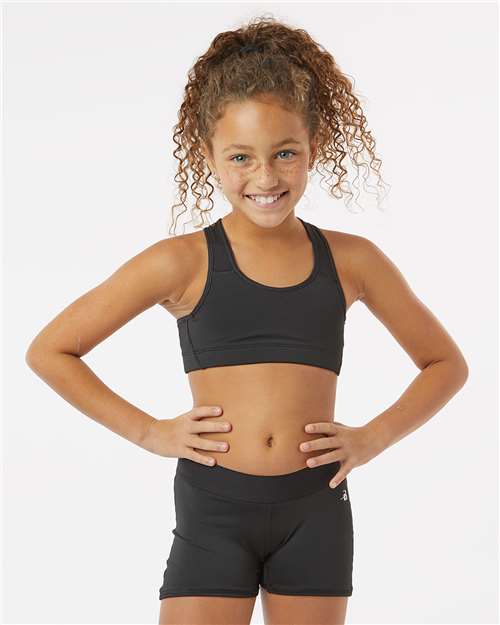 Badger 2629 Girls' Pro - Compression Shorts - Ninja Transfers