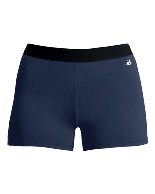 Badger 4629 Women’s 3" Pro - Compression Shorts - Ninja Transfers