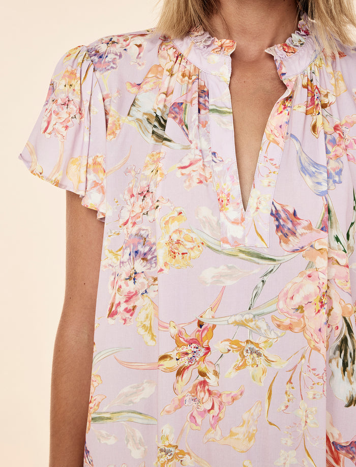 Bailey Flutter Sleeve Nightgown