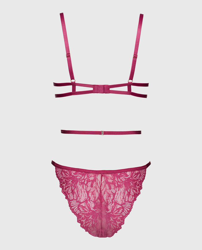 Barely There Unlined Bodysuit in Electric Rouge