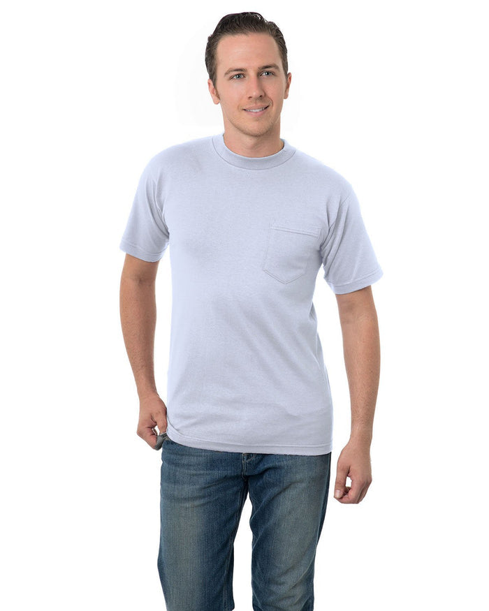 Bayside BA3015 Adult 6.1 oz., Cotton Pocket T-Shirt