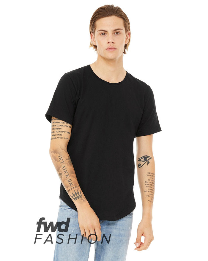 Bella + Canvas 3003C FWD Fashion Men's Curved Hem Short Sleeve T-Shirt