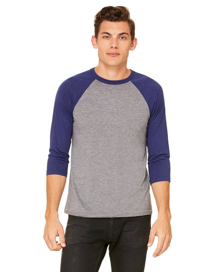 Bella + Canvas 3200 Unisex 3/4-Sleeve Baseball T-Shirt