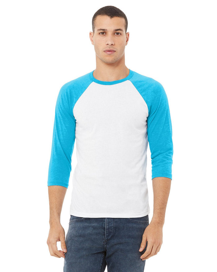 Bella + Canvas 3200 Unisex 3/4-Sleeve Baseball T-Shirt