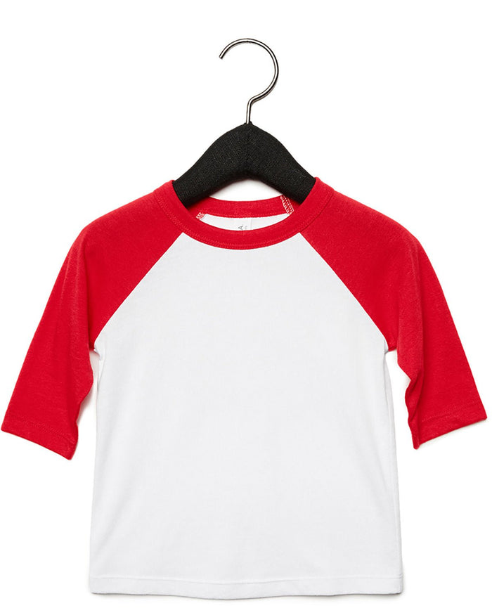 Bella + Canvas 3200T Toddler 3/4-Sleeve Baseball T-Shirt