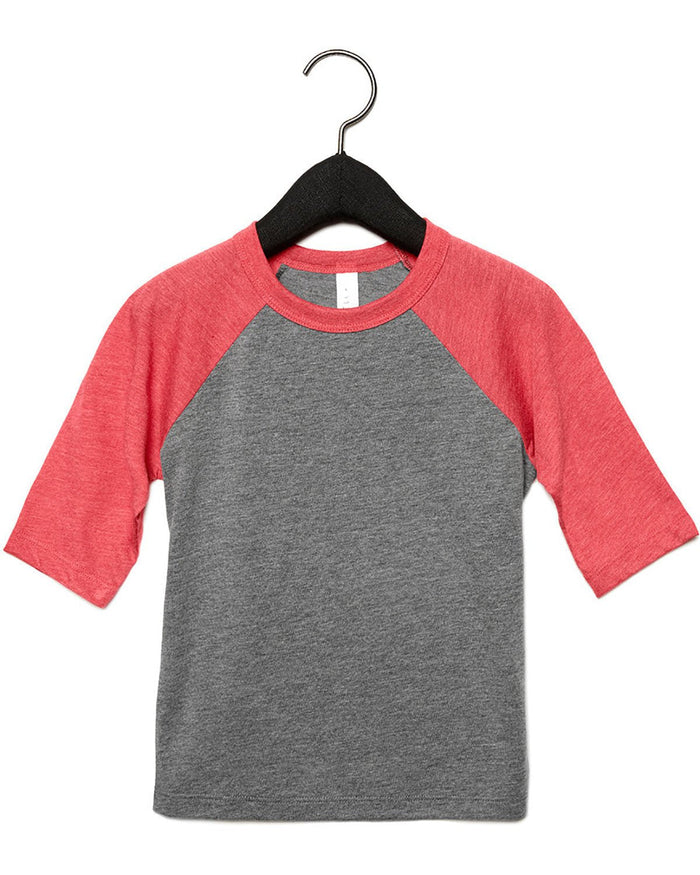 Bella + Canvas 3200T Toddler 3/4-Sleeve Baseball T-Shirt