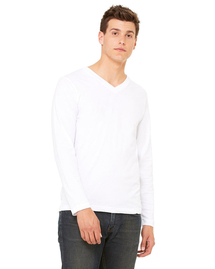 Bella + Canvas 3425 Unisex Jersey Long-Sleeve V-Neck T-Shirt