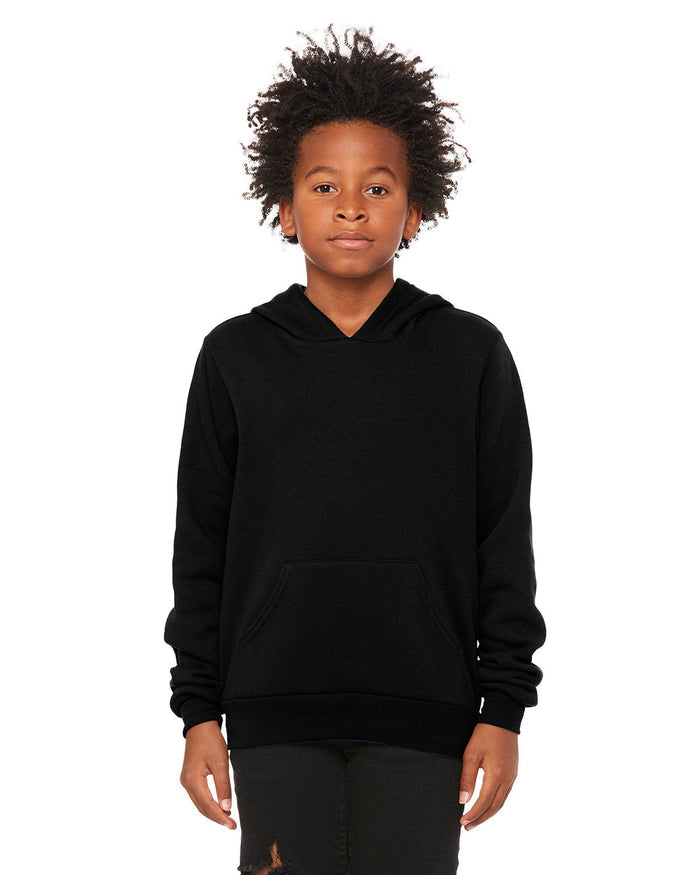 Bella + Canvas 3719Y Youth Sponge Fleece Pullover Hooded Sweatshirt