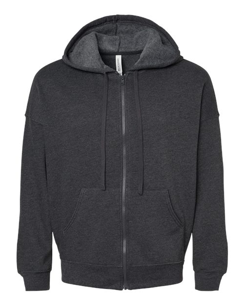 BELLA + CANVAS 3759 Unisex Sponge Fleece DTM Full-Zip Hoodie Sweatshirt