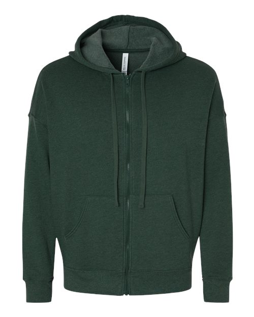 BELLA + CANVAS 3759 Unisex Sponge Fleece DTM Full-Zip Hoodie Sweatshirt