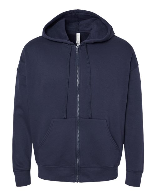BELLA + CANVAS 3759 Unisex Sponge Fleece DTM Full-Zip Hoodie Sweatshirt