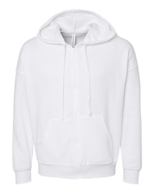 BELLA + CANVAS 3759 Unisex Sponge Fleece DTM Full-Zip Hoodie Sweatshirt