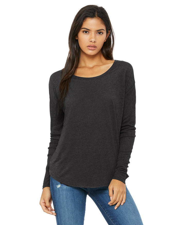 Bella + Canvas 8852 Ladies' Flowy Long-Sleeve T-Shirt with 2x1 Sleeves