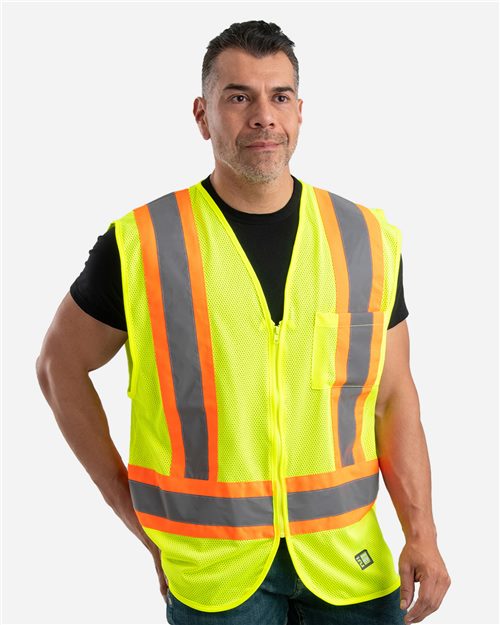 Berne Apparel HVV046 Men's Hi-Vis Class 2 Multi-Color Vest