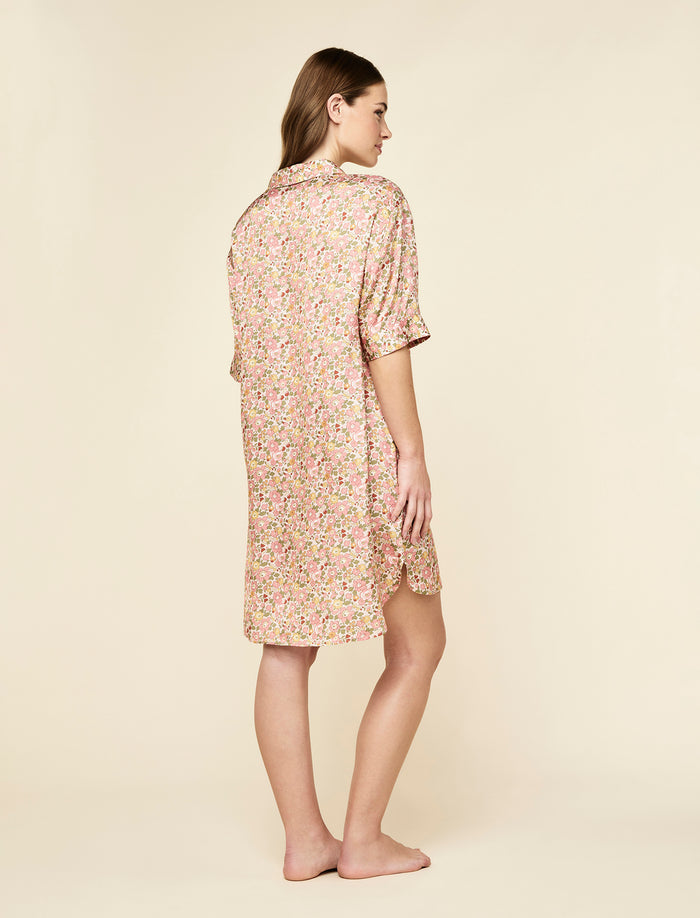 Betsy Fields Satin Nightshirt