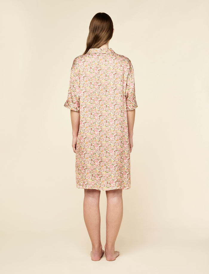 Betsy Fields Satin Nightshirt