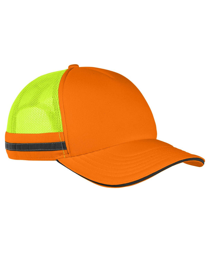 Big Accessories BA661 Safety Trucker Hat - Ninja Transfers