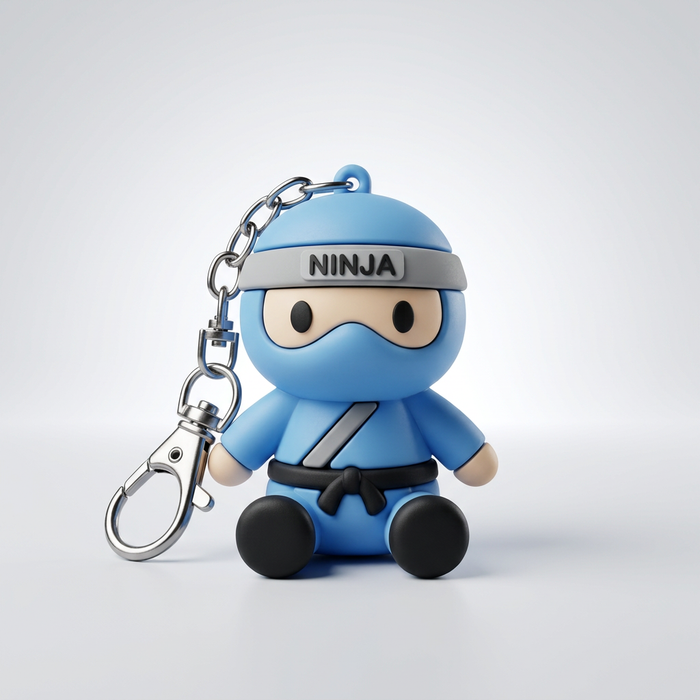 Black & Blue Belt Exclusive - Ninja Bodyguard Keychain