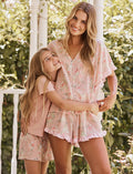Blush Baskets Frill Boxer PJ Set