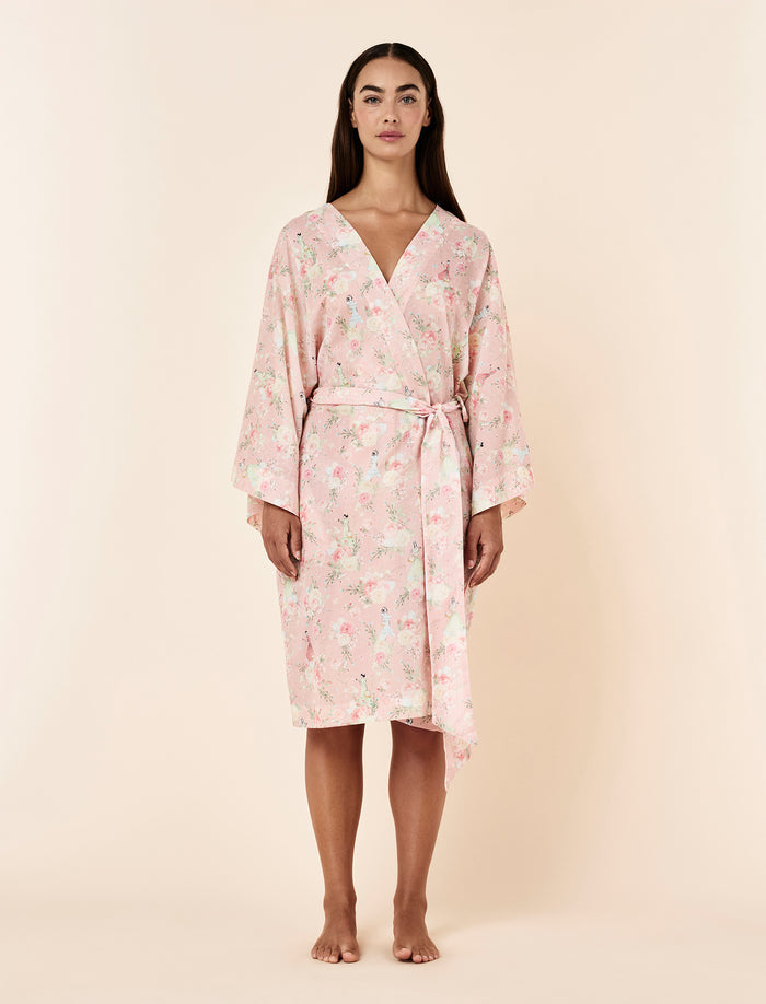 Blush Baskets Frill Midi Robe