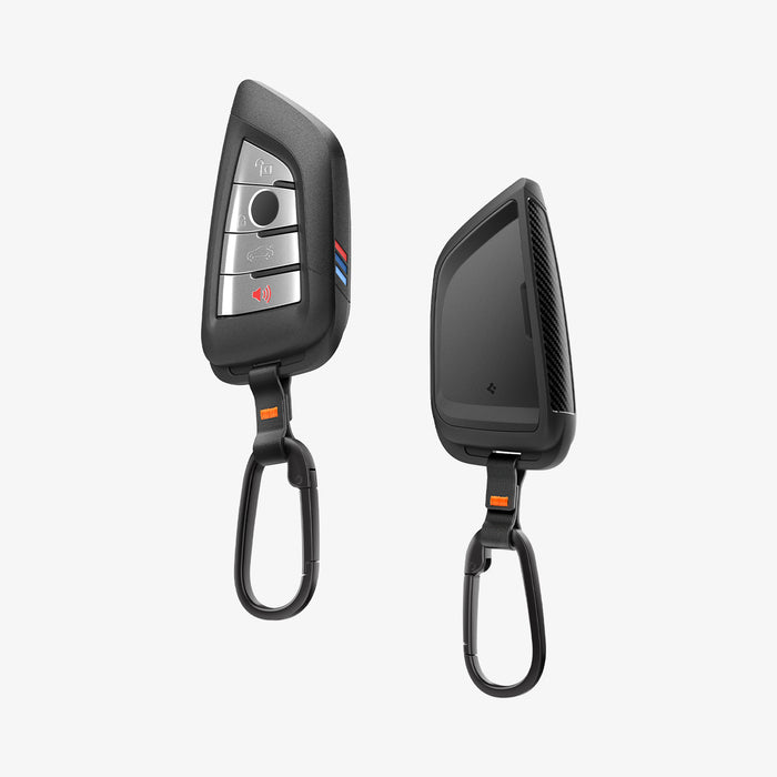 ACS10425 - BMW Key Fob Cover | BK100 in Matte Black showing the front and back.