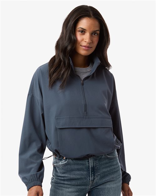 Boxercraft BW5204 Women's Stretch Woven Quarter-Zip Pullover
