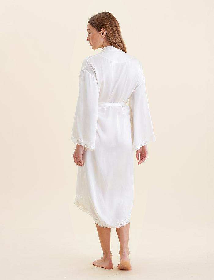 Camille Silk Lace Maxi Robe