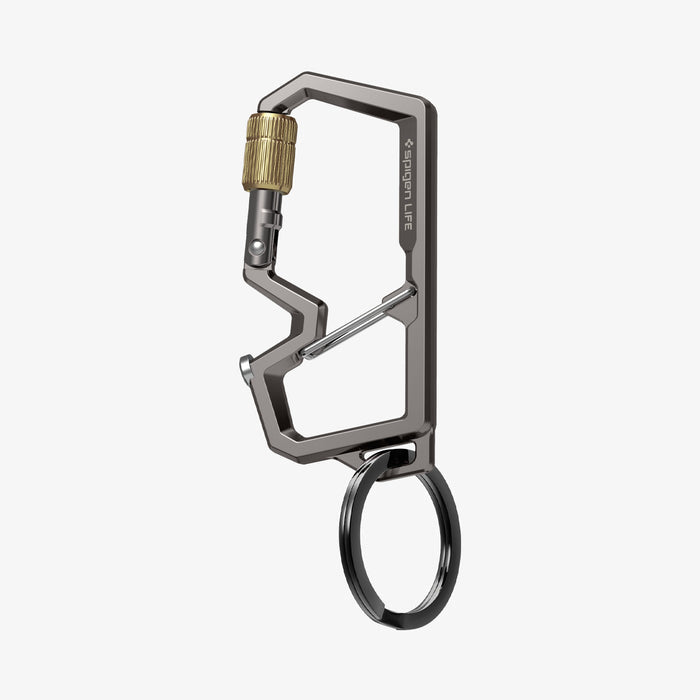 AHP08894 - Carabiner | LF101 in black showing the carabiner with the key ring