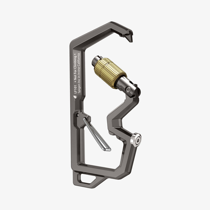 AHP08894 - Carabiner | LF101 in black carabiner clip partially open