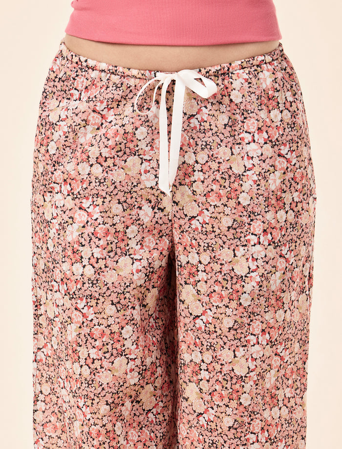 Carly Floral Full Length Wide Leg Pant
