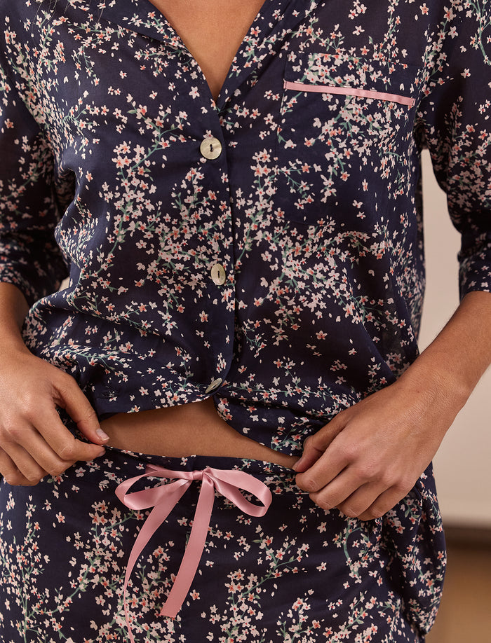 Cheri Blossom Crop PJ Set