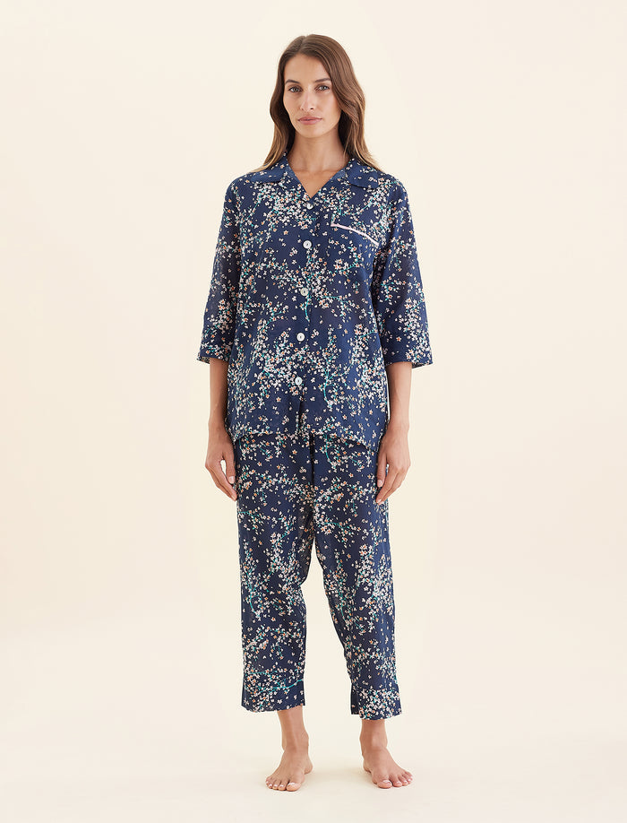 Cheri Blossom Crop PJ Set