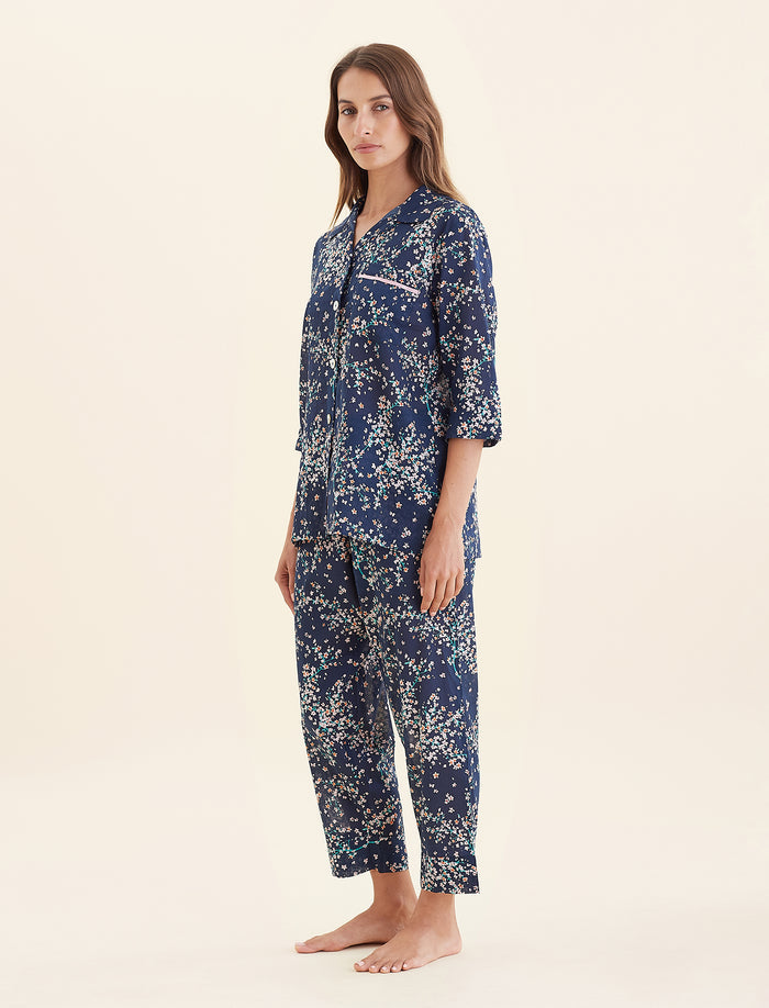 Cheri Blossom Crop PJ Set