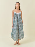 Cheri Blossom Lace Front Maxi Nightgown