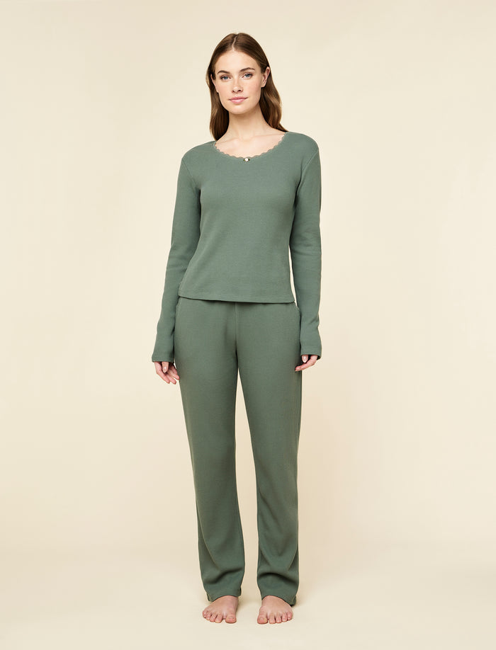 Claire Soft Cotton Waffle PJ Set