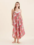 Clara Lace Front Maxi Nightgown