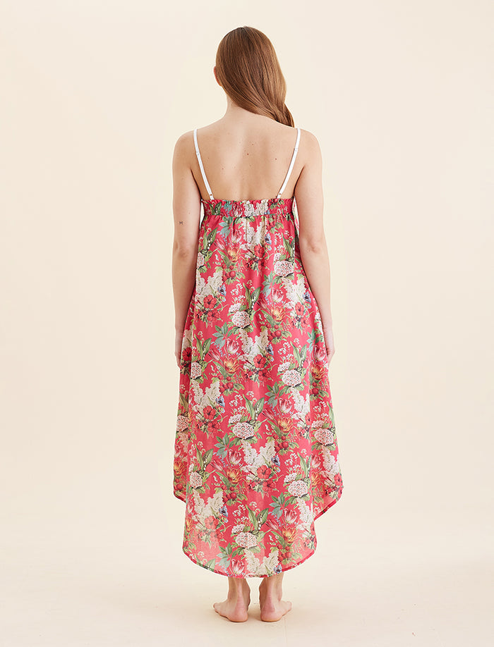 Clara Lace Front Maxi Nightgown