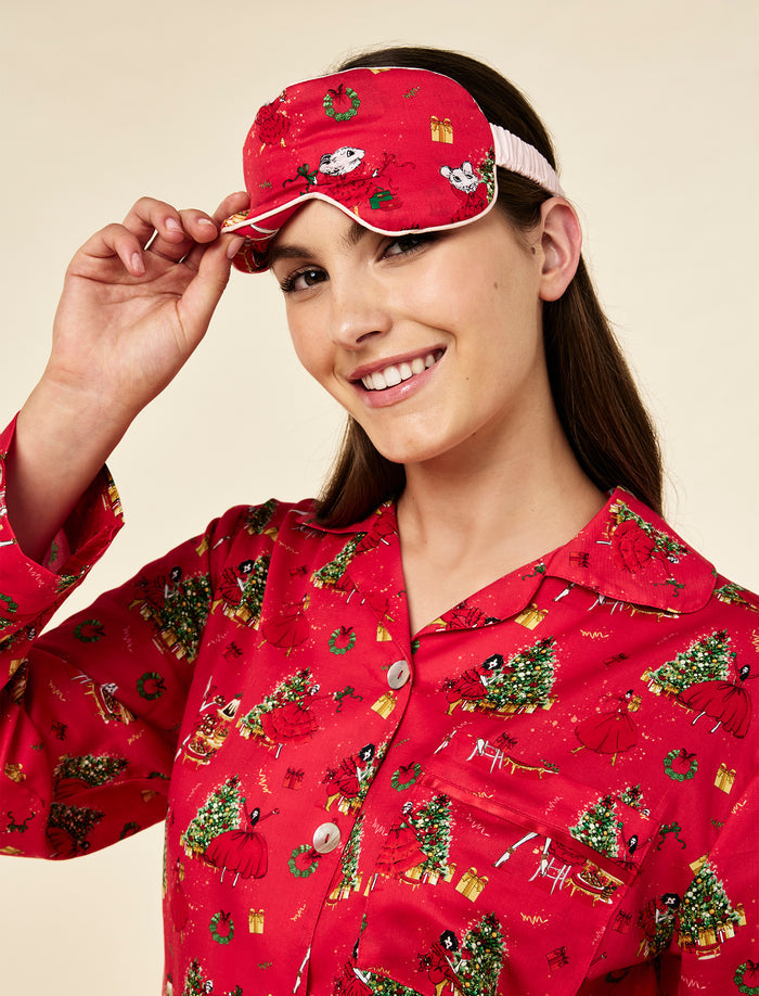 Claris The Mouse & Christmas Surprise Reversible Eye Mask